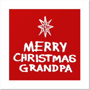 Merry Christmas Grandpa B Posters and Art